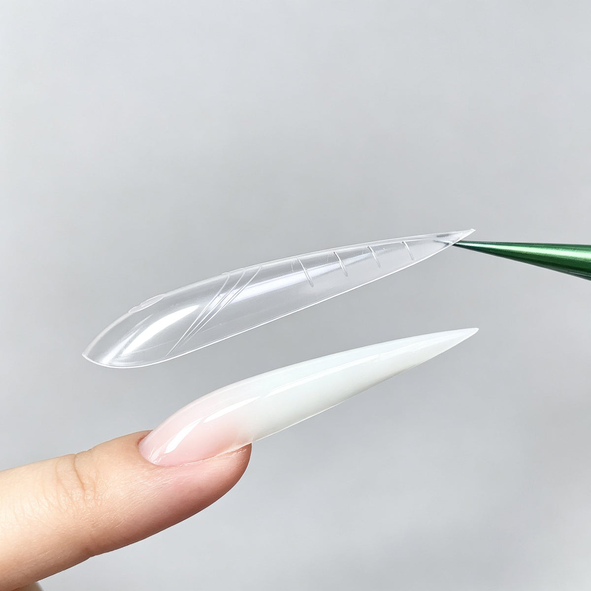 COZURU Dual Forms Extra Long Stiletto Nail Tips – Shape #16
