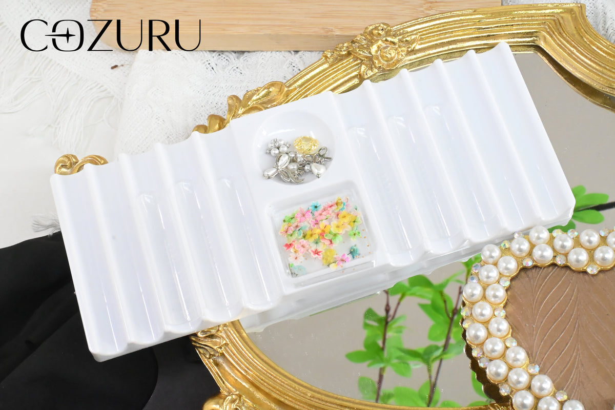 COZURU Portable Nail Tool Tray – Multifunctional Organizer for Nail Artists